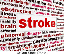 Stroke Medical Warning Message Neurological Disease Word