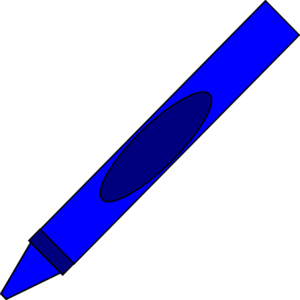 Totetude Blue Crayon Clip Art At Clker Com   Vector Clip Art Online