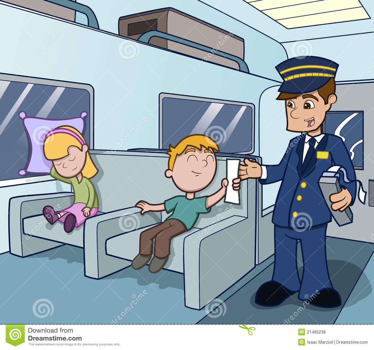 Train Conductor Assisting With Travel Royalty Free Stock Photos