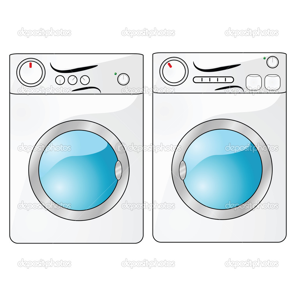 Washer And Dryer   Stock Illustrationwashing Machine And Dryer Clipart