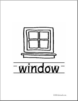 Window Clipart Black And White Of 1 Easy To