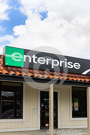 2015  Enterprise Car Rental Front And Sign Vertical Image  Enterprise    
