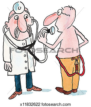 Art   Patient Getting Doctor To Listen  Fotosearch   Search Clipart