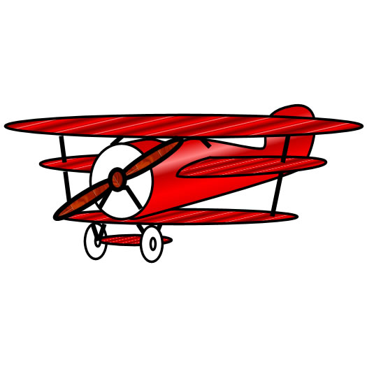Aviation Clipart Red Airplane Jpg