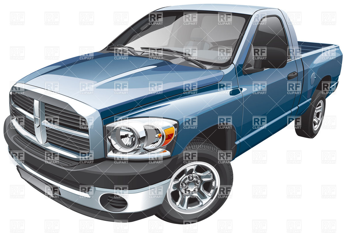 Blue Full Size Pickup Truck 16918 Transportation Download Royalty    
