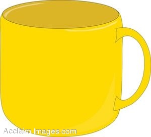 Clip Art Of A Yellow Coffee Mug