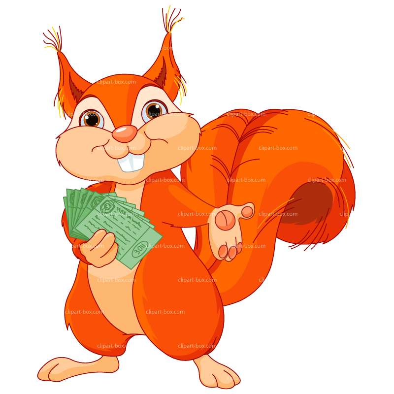 Clipart Squirrel Selling Tickets Royalty Free Vector Design Clipart