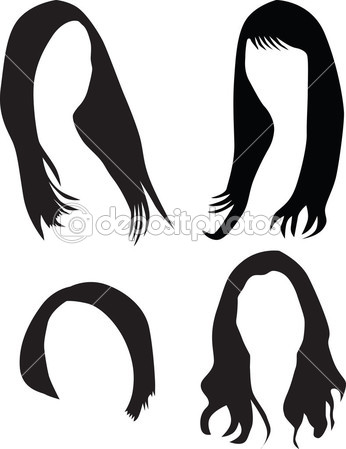 Flowing Hair Silhouette Depositphotos 3639830 Women Hair Silhouette