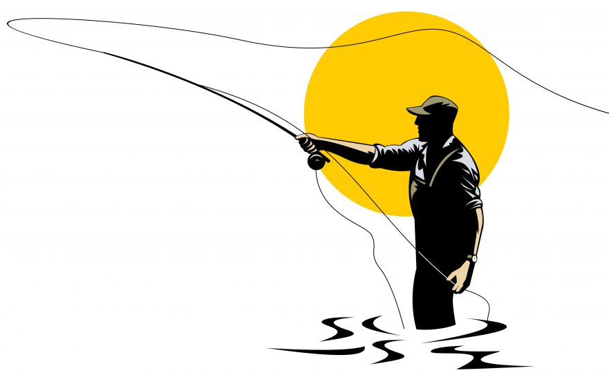 Fly Fishing Rod Clipart   Free Clip Art Images