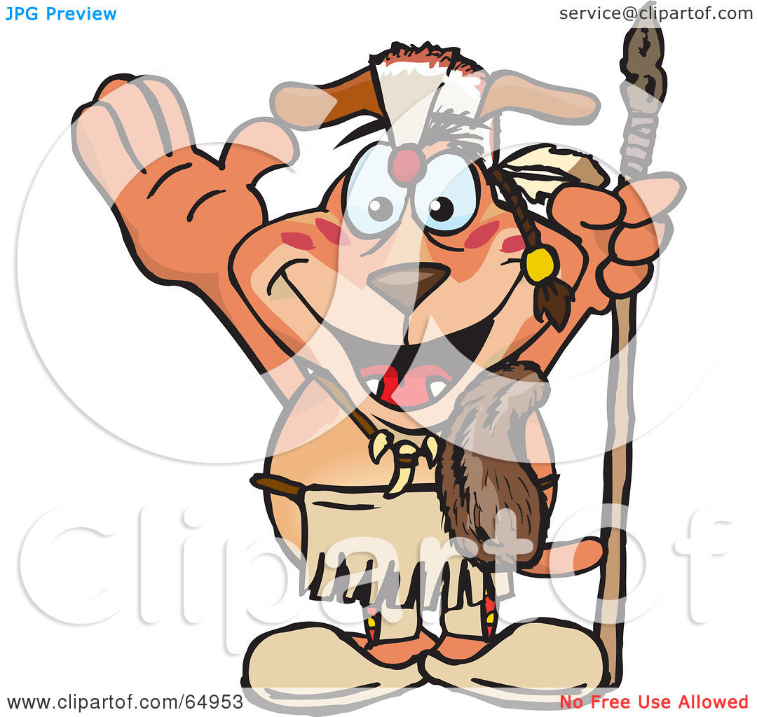 Free  Rf  Clipart Illustration Of A Thanksgiving Native American