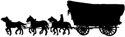Horse And Covered Wagon Clipart
