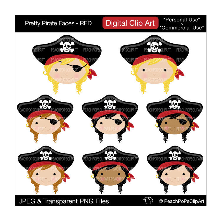 Lady Pirate Clipart Cute Pirate Clipart Girls