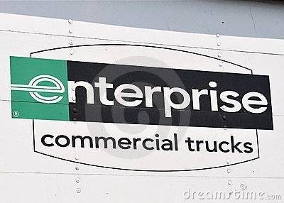 Nc Usa June 27 2011 Enterprise Commercial Truck Sign Enterprise    