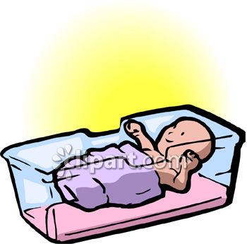 Newborn Baby In The Hospital Nursery   Royalty Free Clip Art Picture