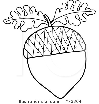 Royalty Free  Rf  Acorn Clipart Illustration By Pams Clipart   Stock