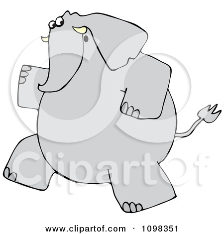 Royalty Free  Rf  Elephant Jogging Clipart Illustrations Vector