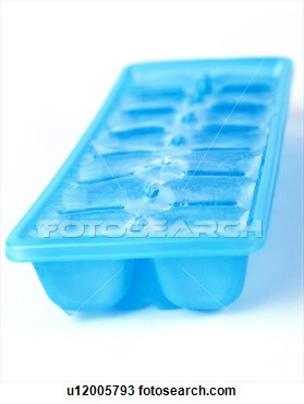 Stock Photo   Blue Ice Cube Tray  Fotosearch   Search Stock Photos