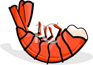 The Tail Of A Shrimp Clipart