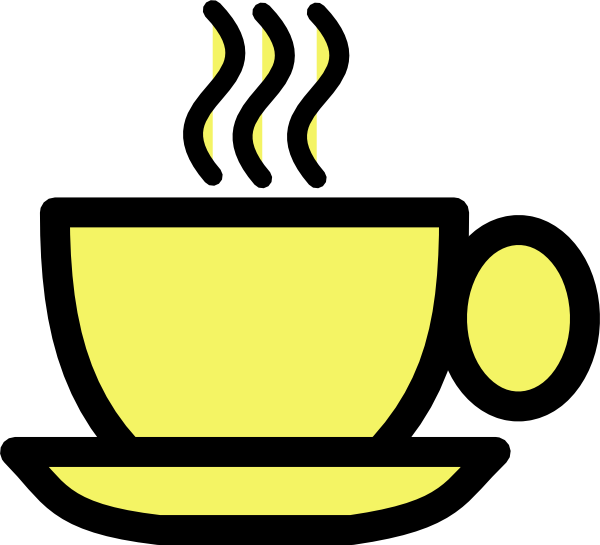 Yellow Tea Cup Clip Art At Clker Com   Vector Clip Art Online Royalty