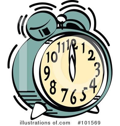 Alarm Clock Clipart  101569 By Andy Nortnik   Royalty Free  Rf  Stock    