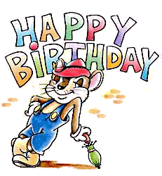 Animated Gifs Happy Birthday Cake Balloons Clowns