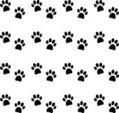 Background With Black Paw Prints   Clipart Graphic