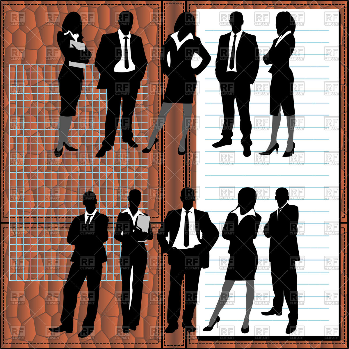 Business Men And Women 72000 Download Royalty Free Vector Clipart