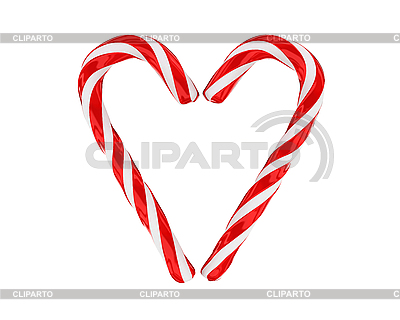 Candy Cane Heart Clipart Heart Made From Christmas