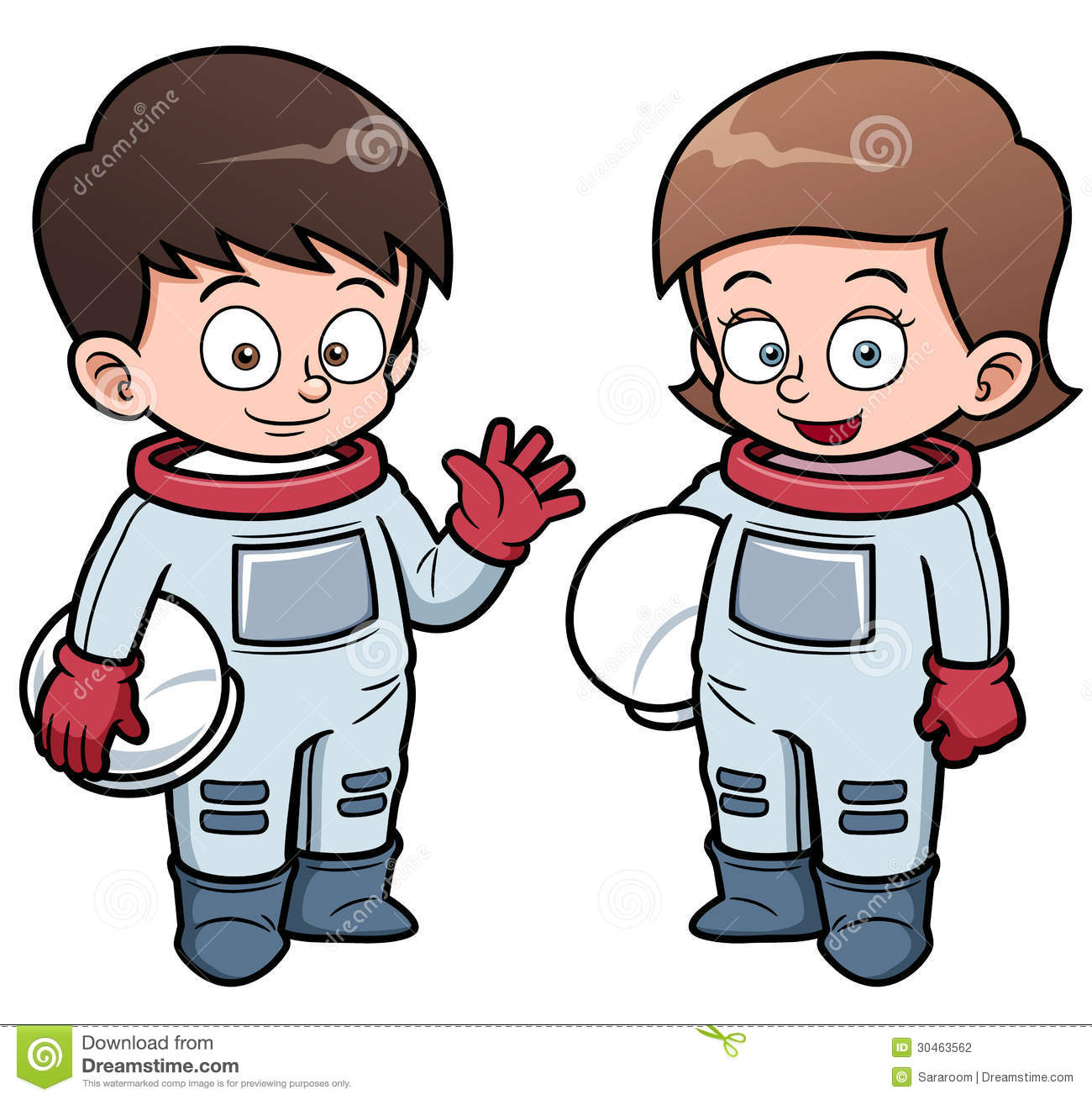 Cartoon Astronaut Kids Stock Photography   Image  30463562
