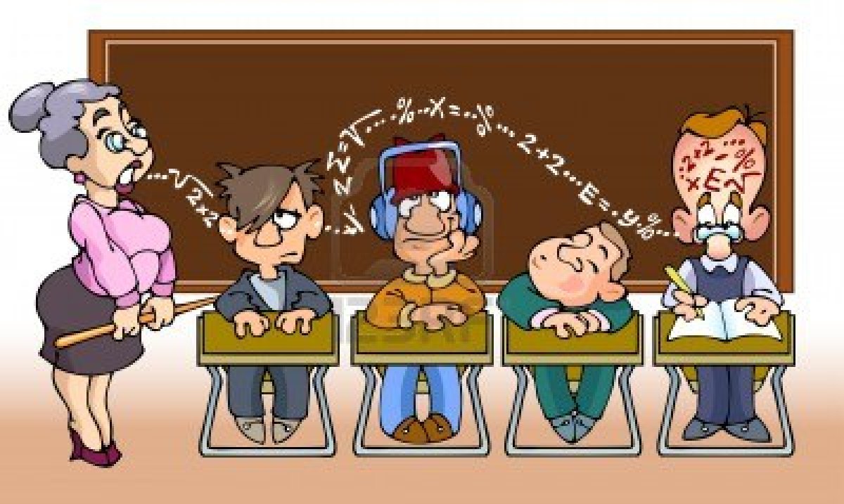 Children In School They Sit In Math Class And Listen The Teacher Html
