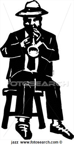 Clip Art Of Jazz Jazz   Search Clipart Illustration Posters Drawings
