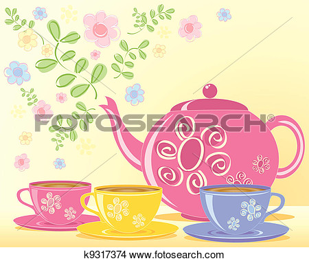 Clipart   Teapot  Fotosearch   Search Clip Art Illustration Murals