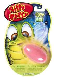 Crayola Silly Putty Glow In The Dark Colors Stretch Bounce Molds