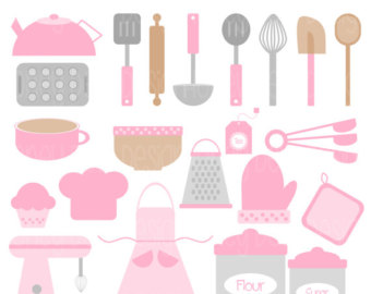 Instant Download Clipart Package 22 9 Pink Kitchen Clipart
