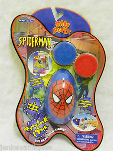 Marvel Spider Man Silly Putty New On Card Spiderman Stretch Bounce