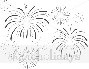 New Year S Firework Dispay Clipart   New Years Eve Clipart