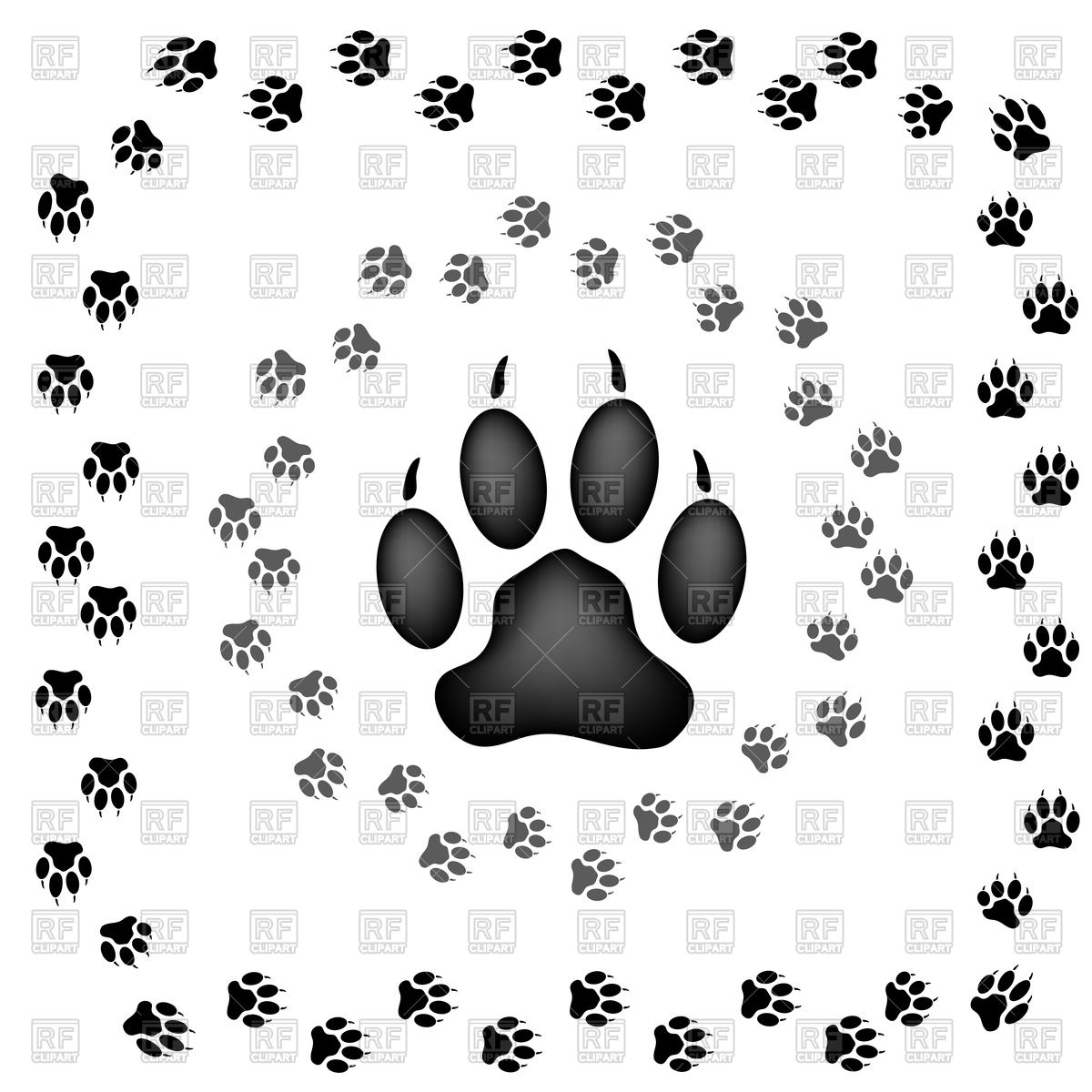     Paw Print Background 90374 Download Royalty Free Vector Clipart  Eps
