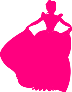 Pink Princess Silhouette Clip Art At Clker Com   Vector Clip Art    