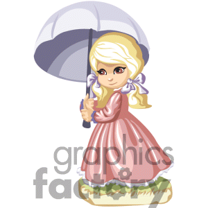 Royalty Free A Little Blonde Girl Sitting Reading A Book Clipart Image    
