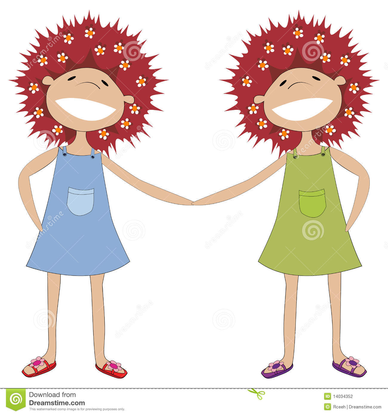 Sisters Clipart Sisters Holding Hands