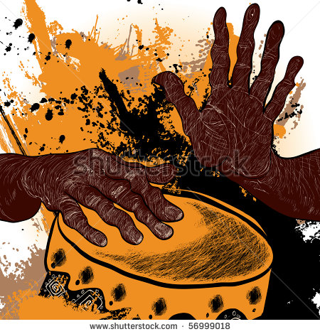 Vector Illustration Of An African Drummer   56999018   Shutterstock
