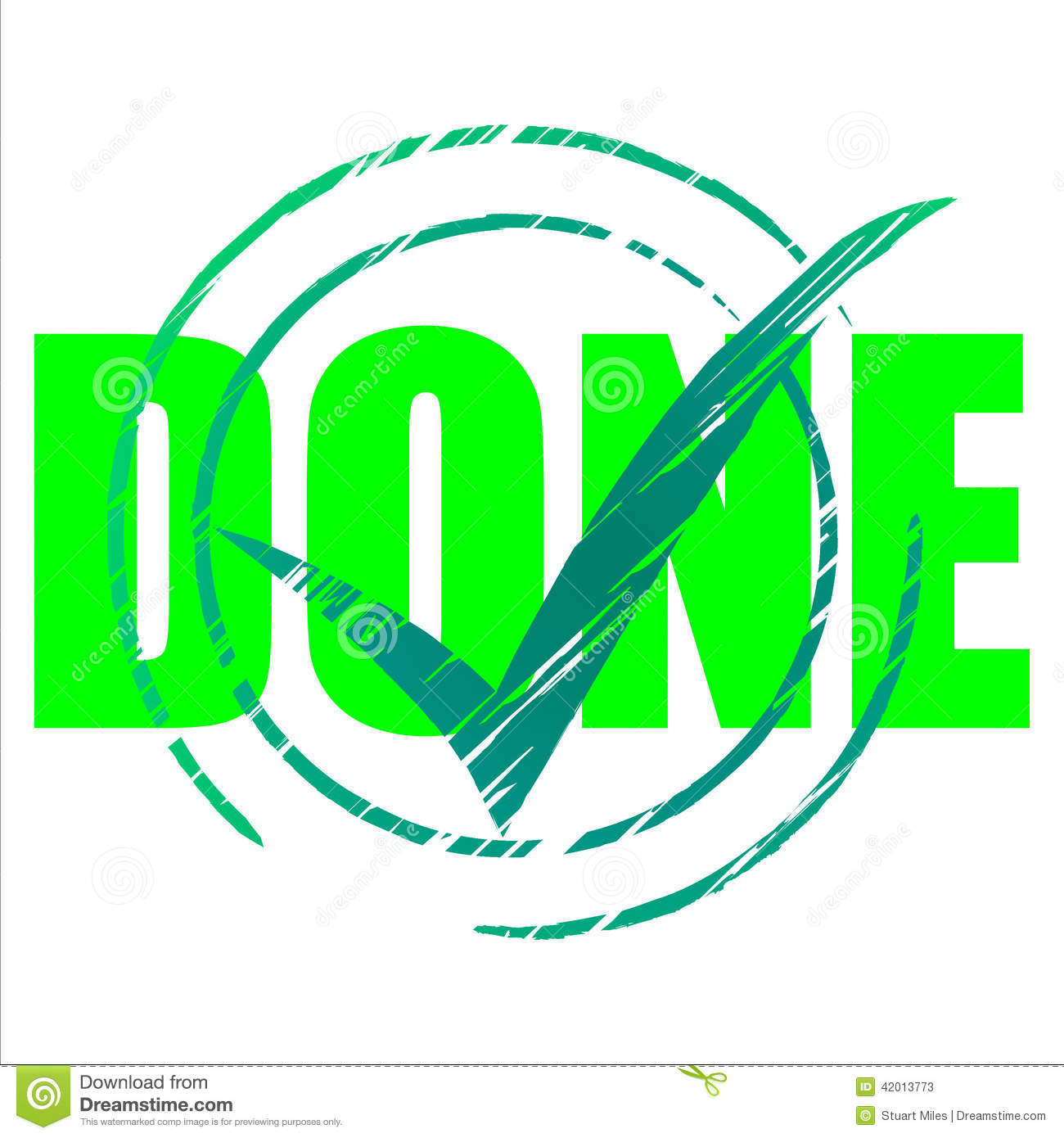 Yes Done Means Tick Symbol And Ok Stock Illustration   Image  42013773