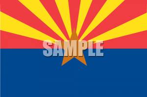 Arizona Flag   Royalty Free Clipart Picture