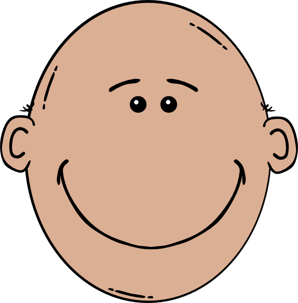 Bald Happy Man Clip Art At Clker Com   Vector Clip Art Online Royalty