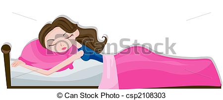 Drawings Of Woman Sleeping Csp2108303   Search Clipart Illustration