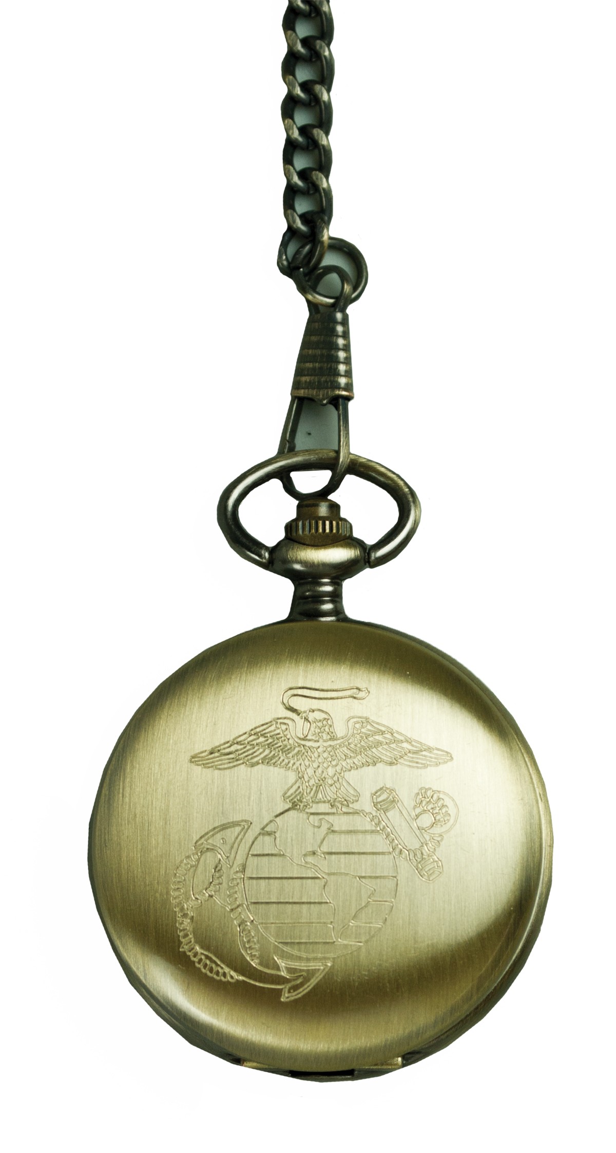 Eagle Globe And Anchor Personalized Pocket Watch Bronze Or
