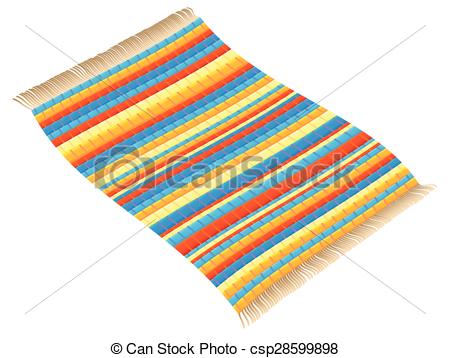 Eps Vectors Of Flying Rag Rug Carpet   Rag Rug Vintage Colorful And