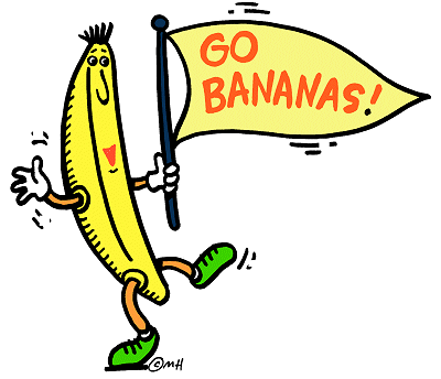 Go Bananas  In Color    Clip Art Gallery