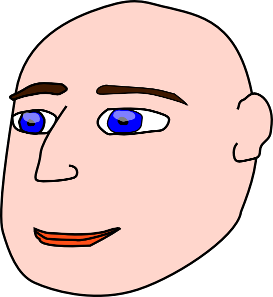 Head Man Bald Clip Art At Clker Com   Vector Clip Art Online Royalty