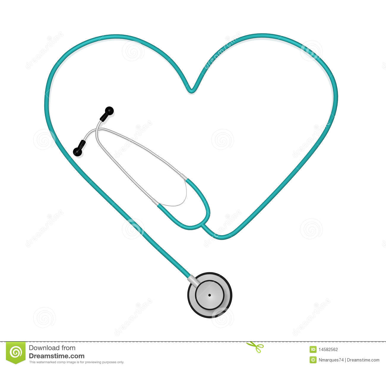 Heart Stethoscope Stock Photography   Image  14582562